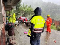 康芮襲竹縣帶雨勢  山區落石預防性撤離209人