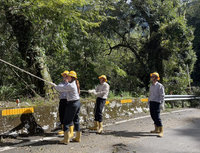 盡早為梨山居民點亮燈火 台中女力加入復電搶修行列