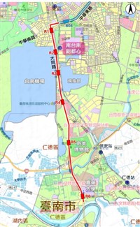 台南捷運紅線可行性研究送審 交通部實地勘查