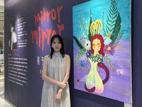 金鐘獎女星台中開畫展 程予希：畫畫是很療癒的事