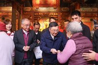 初二桃園廟宇參拜  卓榮泰：會全力促進朝野和諧