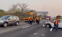 國道1號6車連環撞 1死1命危2輕傷