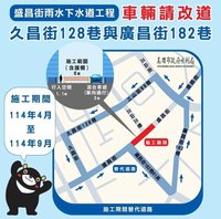楠梓盛昌街箱涵加大尺寸解決排水瓶頸 估年底完工