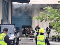 台中西屯鐵皮工廠火警 燒毀機械設備無人傷亡