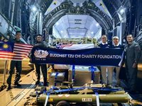 救援緬甸震災 慈濟跨國賑災物資空運抵達