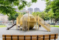竹北蔬果公園變身星球遊戲場  打造兒童冒險空間