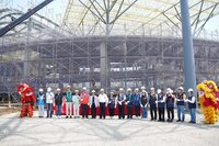 竹東大禾埕上樑年底完工 多元空間打造客家新亮點