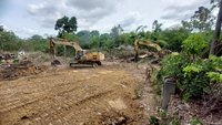高雄高爾夫球場施作滯洪池　預計6月中完工