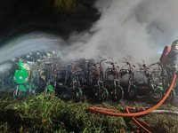 新店停車場火警 101輛郵局電動機車燒毀