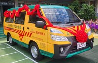 造漆龍頭企業獻愛心  贈娃娃車給馬公幼兒園