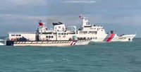 4艘中國海警船襲擾金門海域  海巡併航驅離
