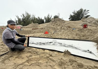 通霄沙雕藝術節 國際高手共創永續與和平巨型連雕