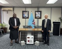 台灣捐贈太陽能系統 助斐濟偏鄉能源建設