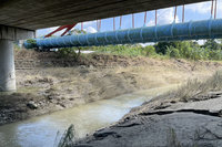 台南菜寮溪連雨後地貌變  化石採集市府籲注意安全