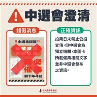 網傳中選會催票公投不同意　中選會澄清未發布