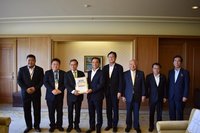 日本缺米台灣捐贈　山口縣知事盼深化與台交流