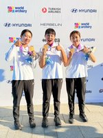 台灣反曲弓女團世錦賽摘金　展現不放棄精神