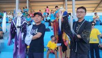 澎湖全縣運動會開幕　韓國啦啦隊與霹靂布袋戲吸睛