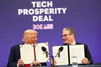 英相施凱爾會晤川普　簽署劃時代科技夥伴協議