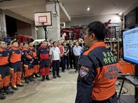 花蓮馬太鞍溪堰塞湖溢流　新北消防人車馳援救災