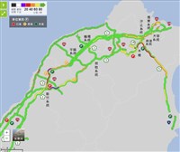 連假首日國道部分路段紫爆  高公局估7處下午易塞