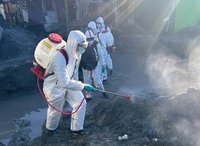 國軍四、五戰區跨區增援花蓮　化學兵實施大規模消毒