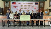 台商熱心捐款助泰北僑校　徐佳青見證表達感謝