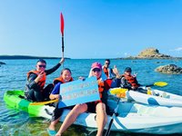 澎湖「望警盃立槳」橫渡　在海上宣導反毒防詐