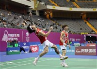 楊博涵/劉廣珩克制喊聲　丹麥羽球賽晉男雙16強