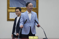 國民黨主席選舉　朱立倫祈願鄭麗文帶領黨運昌隆