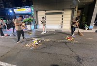 高雄廟會遶境放鞭炮致濃煙　環保局罰1萬多元