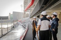 視察新竹棒球場改善工程　邱臣遠：讓球迷舒適觀賽