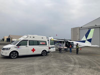 金門醫療專機抵松山機場後爆胎　安捷：原因待查