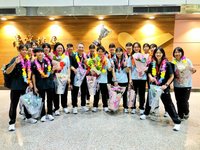 U16亞錦賽台灣女排奪亞軍返台　盼世錦賽再創佳績