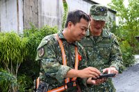 花蓮縣鳳林鎮精準救災　國軍運用無人機和TAK