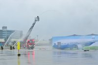 桃園機場舉行空難災害防救演習　強化應變量能