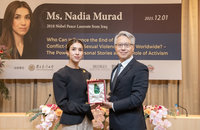 中研院講座邀諾貝爾和平獎得主 籲終止衝突性暴力