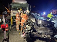 國3北上新竹路段連環車禍　5傷1命危送醫