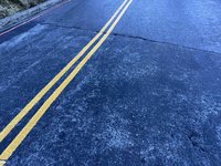 合歡山部分路段結霜融解　遊客上山防道路打滑