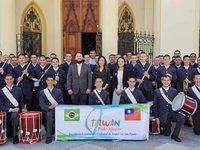 台灣捐贈樂器　助力巴西福音使者協會推廣音樂文化