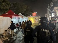 新竹跨年維安規格升級　特勤警察持長槍機動巡邏