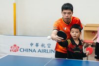 華航公益桌球營移師彰化　莊智淵親臨指導