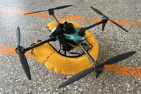 台南消防局導入浮力裝置　無人機落水不沉沒易尋回