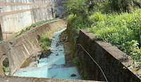 五股坑溪水變綠　新北揪出裝修行排清洗油漆水污染