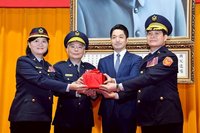 林炎田就任北市警局長　蔣萬安3點期許打造安全之都
