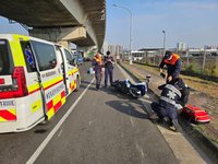 高雄機車擦撞  男子倒地不幸命喪貨車輪下