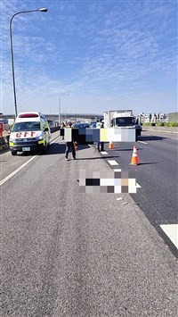 台中大雅公園糾紛　男持刀砍傷婦人逃國道遭撞落網