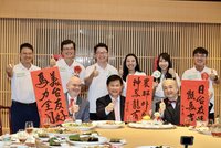 農青大使端年菜向林佳龍拜年　谷立言、片山和之來加菜