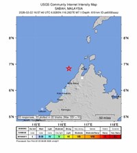 馬來西亞外海7.1強震　震源極深未發海嘯警報
