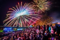 嘉義中埔八掌溪畔春嬉風鈴  28日施放中高空煙火